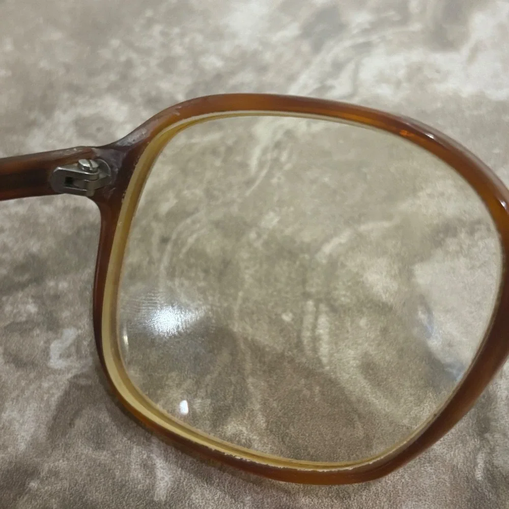 Vintage Polo Ralph Lauren Tortoise Shell Eyeglasses Oversized Frames Brown